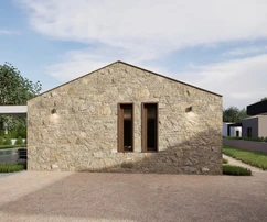 Istria, nei pressi di Barban, casa in pietra moderna con piscina, tre camere da letto e tre bagni