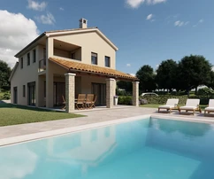 Casa in costruzione circondata da splendide aree verdi, Buzet, Istria