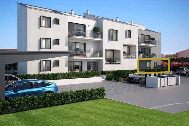 Istrie, Poreč - Appartement en rez-de-jardin avec jardin dans un cadre paisible