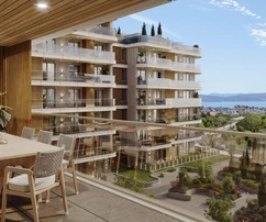 Zadar, Crvene Kuce - Kawalerka na trzecim piętrze z dużym narożnym balkonem, 63,17 m²