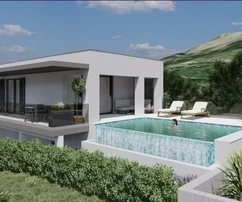 Podstrana, 170 m2-es önálló ház kerttel és 18,44 m2-es úszómedencével