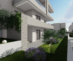 Tisno - Appartamento di lusso S1, seconda fila dal mare, piano terra con giardino
