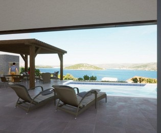 Villa Riviera di Rogoznica con piscina riscaldata e vista sul mare