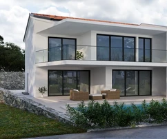 NUOVA VILLA BIFAMILIARE CON PISCINA E VISTA MARE, A 200 M DALLA SPIAGGIA!