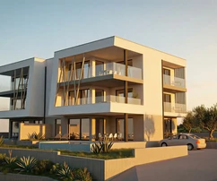 Tribunj, Adriai Gyöngy 1, dvoupokojový apartmán v prvním patře s výhledem na moře