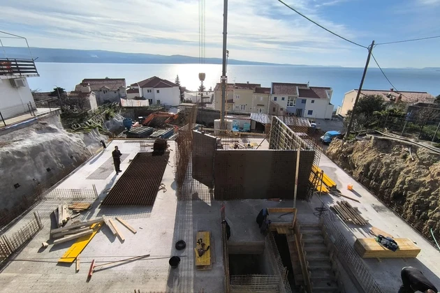 Riwiera Omiš, jednopokojowe mieszkanie na drugim piętrze nowoczesnego budynku, 62,64 m²