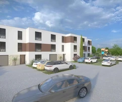 Pula, penthouse trois pièces 111 m² avec garage dans un complexe résidentiel moderne, 2026, deuxième étage