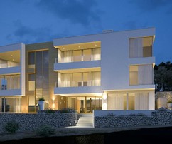 Modern villa right by the sea near Trogir