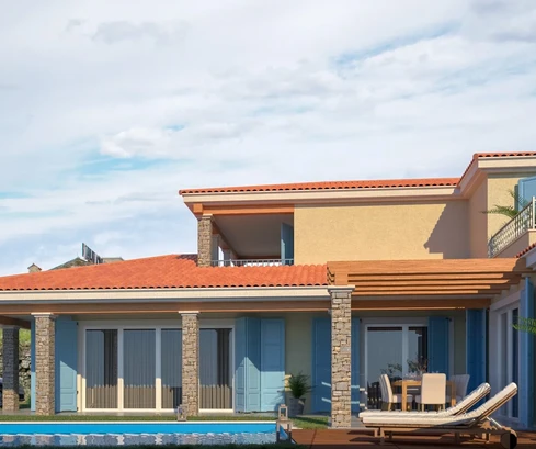 Dom w budowie z pięknym otwartym widokiem, Istria, Buje