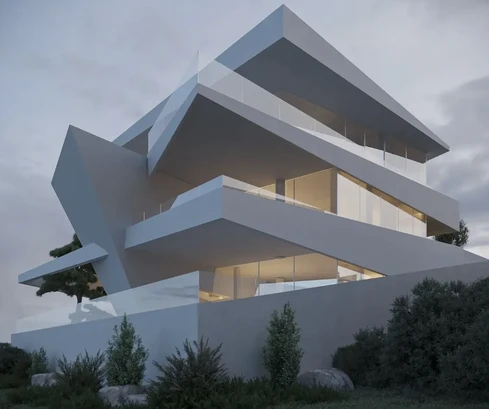 Istria, Labin: Designer villa with panoramic sea view