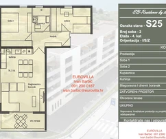 Trogir, nowe mieszkanie o powierzchni 89,3 m² na czwartym piętrze z widokiem na morze