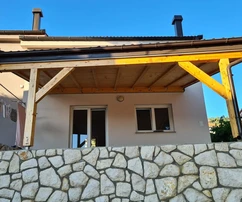 Rab, Barbat, nový dům, 100 m od moře