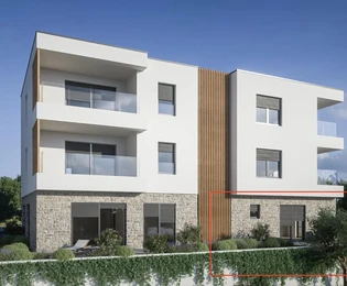 Brodarica, moderne Apartments in der Nähe des Meeres in einem exklusiven, im Bau befindlichen Gebäude, B2-S2