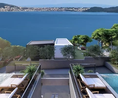 Villa de lujo en venta con vistas al mar en Seget, Croacia