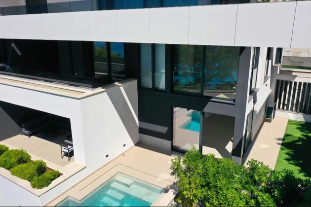 Luxury two-level apartment with a pool for sale in Opatija in Croatia