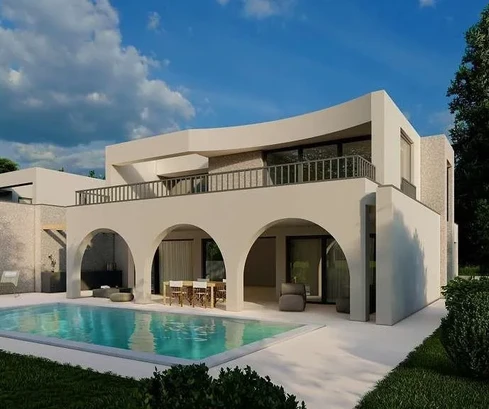 Attraente casa nuova con piscina, Istria, Parenzo