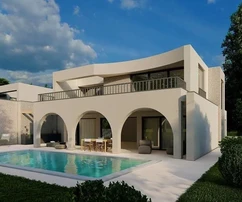 Atractiva casa nueva con piscina, Istria, Poreč