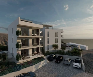 Čiovo, Okrug G., Zwei-Zimmer-Wohnung mit Garten und Parkplatz, Meerblick