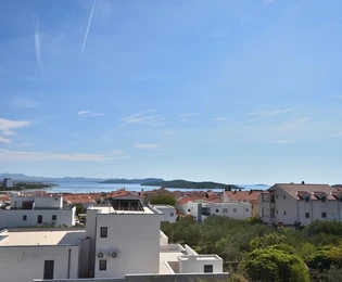 S9-es lakás Vodicében – Új építés, 2. emelet, tengerre néző, 77,8 m², csendes elhelyezkedés