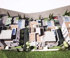 Trogir, Saldun, 2-pokojowe mieszkanie 75m2 + ogród 48m2, nowo wybudowane, widok na morze