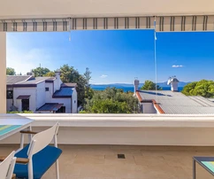 Wyspa Krk, Njivice, красивый дом площадью 280 м² с видом на море и гаражом