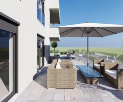 Zadar, Rovanjska, appartement deux pièces entièrement meublé à seulement 55 m de la mer, CONSTRUCTION NEUVE