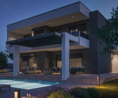 Lenyűgöző, modern villa medencével és csodálatos panorámával Šibenik közelében