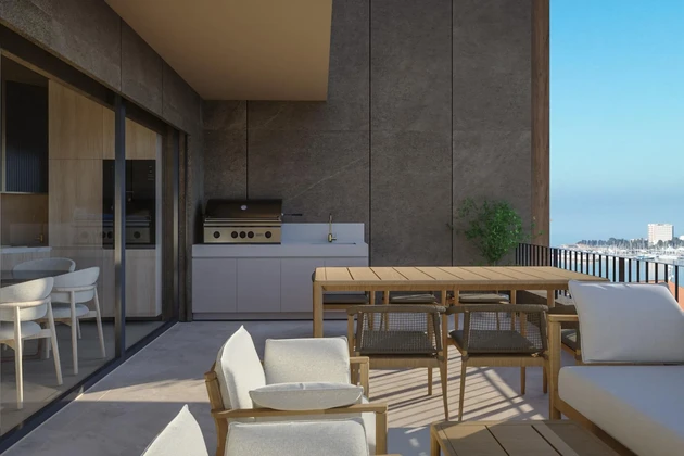 Istria, Umag - Rezydencja Green Tower, trzypokojowe mieszkanie z tarasem na 1. piętrze