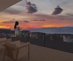 Brač, Supetar, terrain constructible de 928 m2 en zone M1 avec projet conceptuel