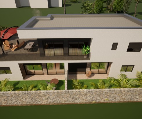 Ático en venta en una villa moderna cerca de la playa en Croacia