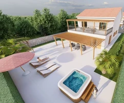 NOUVELLE VILLA RUSTIQUE DANS UN ENDROIT CALME, À 2000 M DE LA MER !