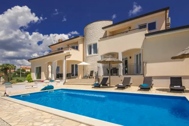 Istria, Parenzo: Villa con vista panoramica sul mare