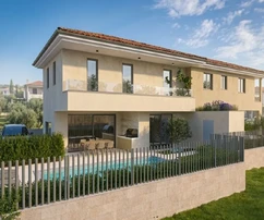 NUOVA VILLETTA BIFAMILIARE CON PISCINA, IN ZONA TRANQUILLA!