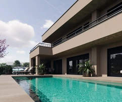 Istria, Poreč: Villa contemporánea con vistas panorámicas al mar