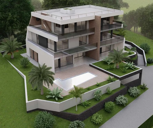 Moderní třípokojový byt na prodej v Rijece, čtvrť Kantrida v Chorvatsku