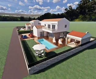 Casa moderna in costruzione con piscina, Istria, Sveti Lovreč