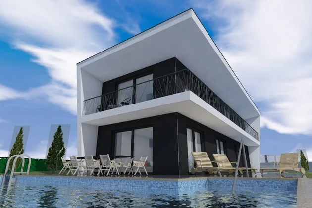 Poreč - Villa moderna con piscina