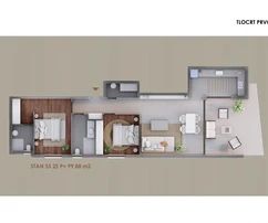 Appartement au premier étage, deux pièces, proche de la mer et de la plage S5