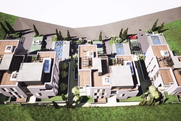 Trogir, Saldun, penthouse 130 m2 + tetőterasz 78 m2, tengerre néző, új.