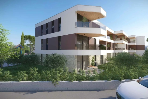 Pula, třípokojový penthouse 111 m² s garáží v moderním bytovém komplexu, 2026, druhé patro