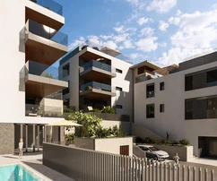 Třípokojový apartmán s bazénem na prodej v Primoštenu v Chorvatsku