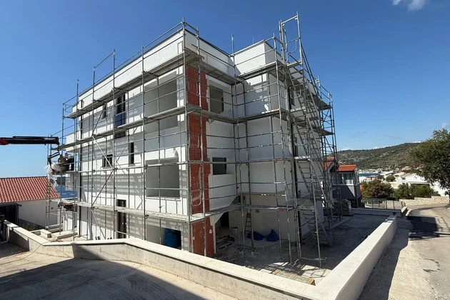 Rogoznica, Ražanj, Zwei-Zimmer-Wohnung 63,52 m2, Meerblick, 160 m vom Meer entfernt