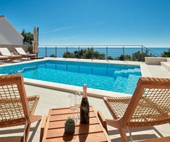 Villa for sale with a pool and sea view on Hvar in Croatia