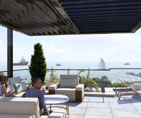 Appartement de quatre chambres à vendre à Sukošan, directement sur le front de mer en Croatie