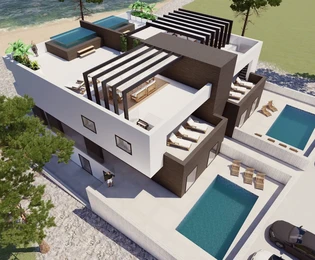 Penthouse na sprzedaż w pierwszej linii brzegowej w Posedarje w Chorwacji