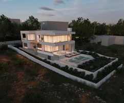 Elegante villa Primosten con vista panoramica sul mare