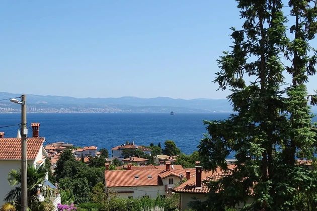 Penthouse with a well and terraces for sale in Lovran in Croatia