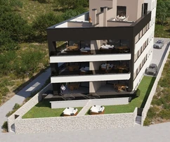 Pag, Mandre, 1. rząd do morza, dwupoziomowy apartament czteropokojowy