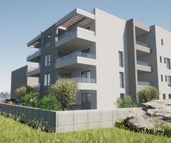 Apartamentos modernos en Čiovo con impresionantes vistas al mar