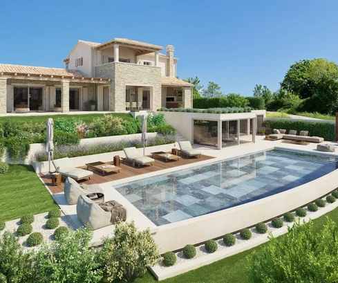 Villa istriana con vistas panorámicas al mar disponible para la compra en Croacia